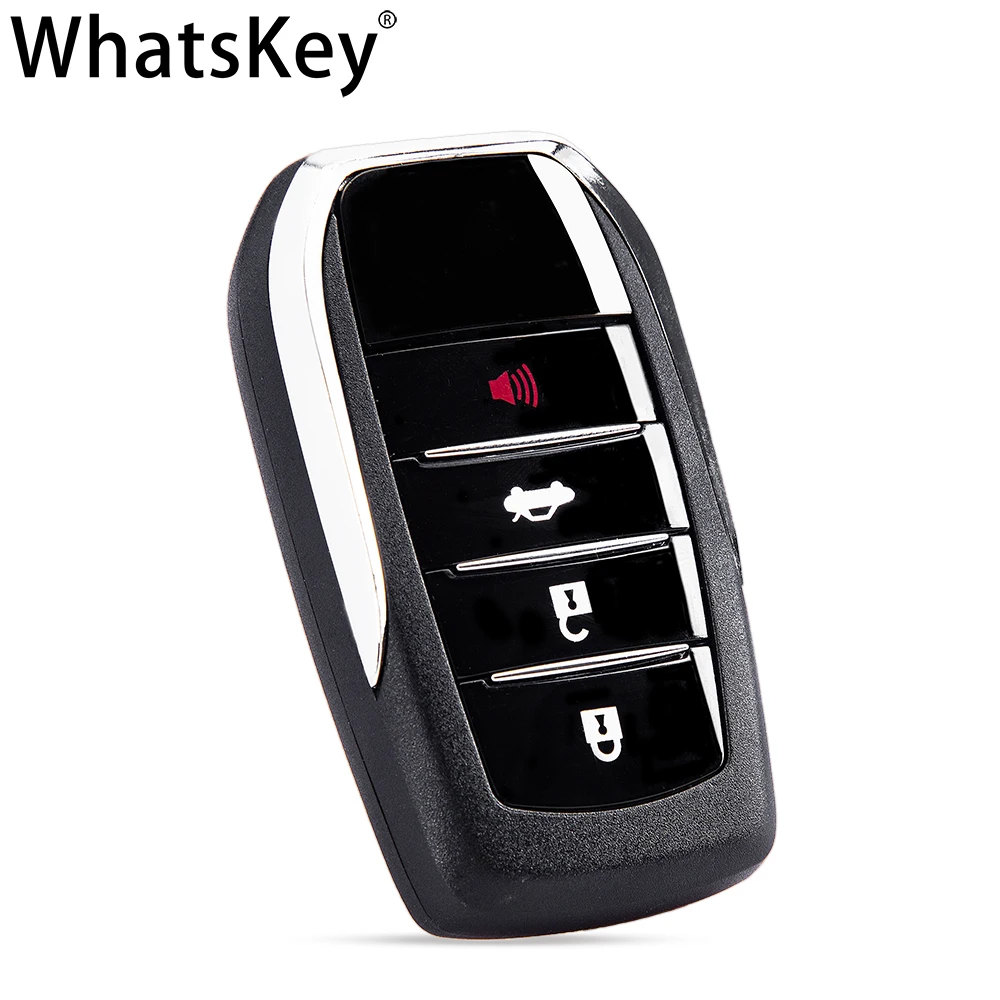 WhatsKey, Smart Card per auto, per Toyota, PRADO, Crown, Corolla, RAV4, Highlander, CHR, Land Cruiser, guscio chiave remoto, custodia Fob