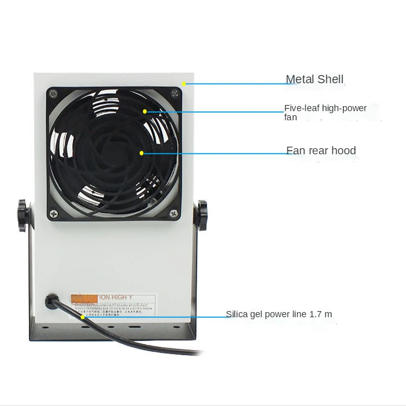 Professional Anti-Static Ion Fan Tabletop Ionizers Eliminate Static Electricity 25W 110V / 60Hz or 220V / 50Hz 45 ~ 110CFM 40cm