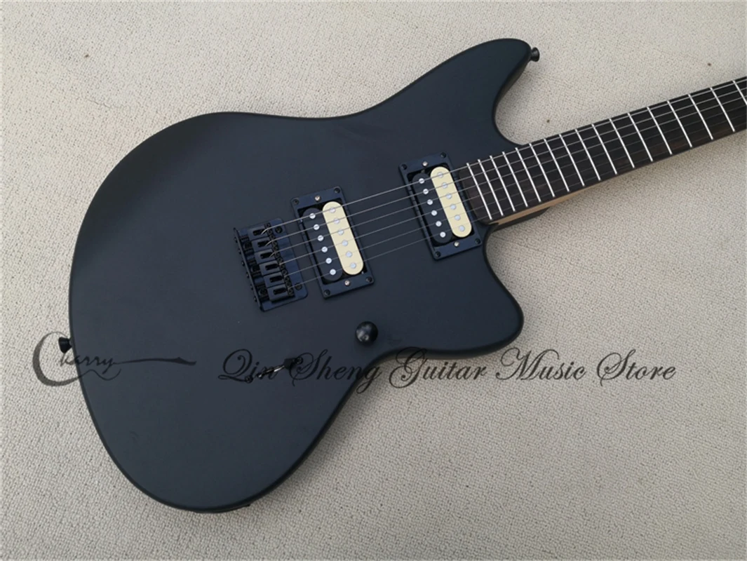 Order booking jag electric guitar, black guitar,fixed bridge HH pickups,black locked buttons,rosewood fingerboard,22 frets