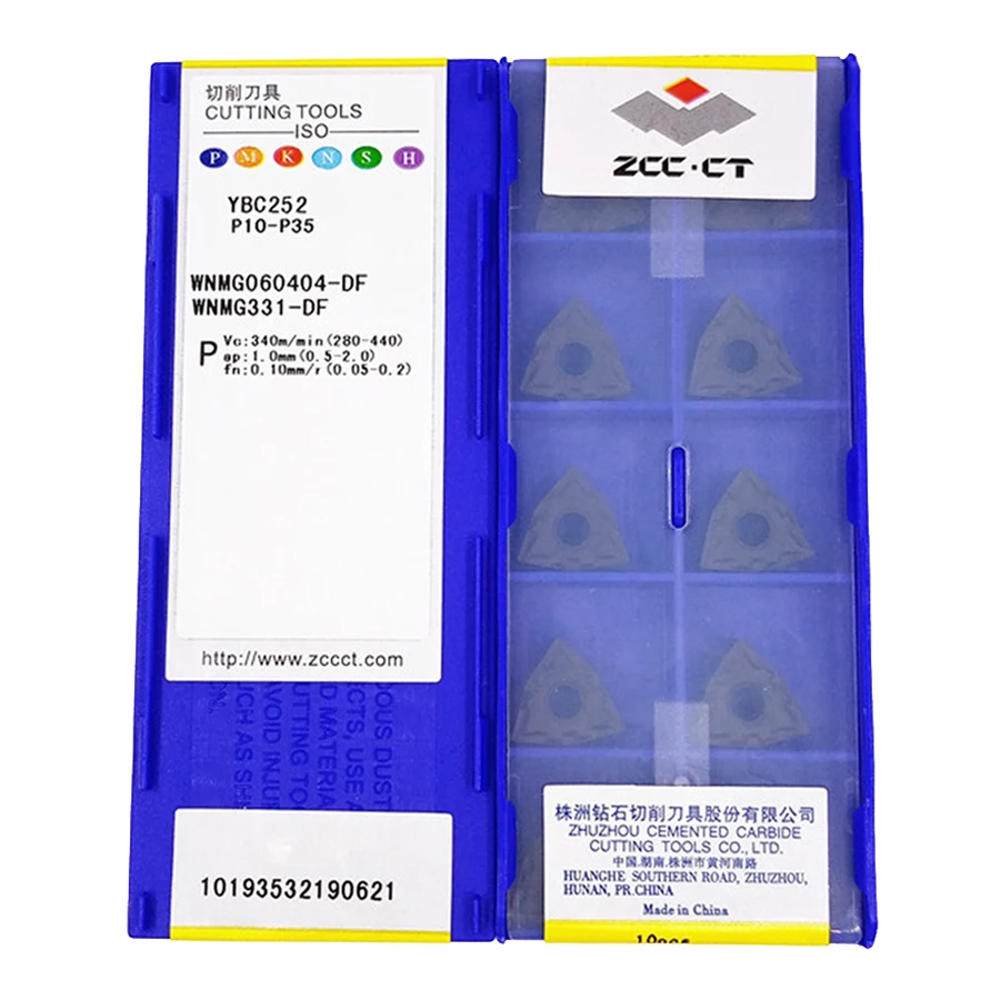 

ZCC.CT WNMG060404 WNMG060408 WNMG080404 WNMG080408-DF YBC252 Carbide Insert WNMG Inserts