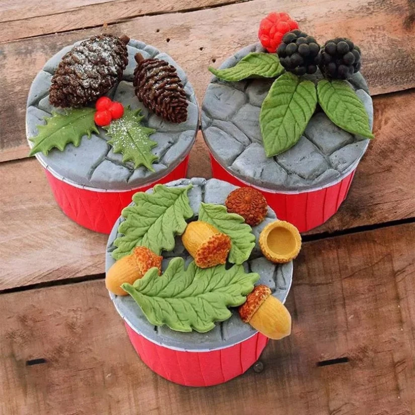 Blackberry Leaf Silicone Sugarcraft Mold Chocolate Cupcake Baking Mould Fondant Cake Decorating Tools
