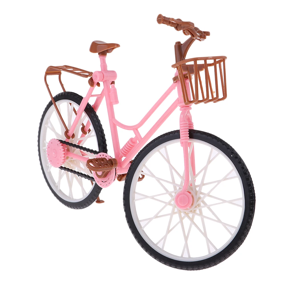 1/6 Scale Plastic Bike Bicycle Model for Dollhouse Accessory Toy