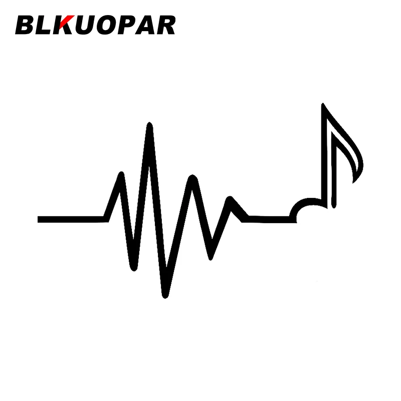 BLKUOPAR for Frequency Note Music Car Sticker Occlusion Scratch Graphics Waterproof Laptop Surfboard Motorcycle Car Accessories