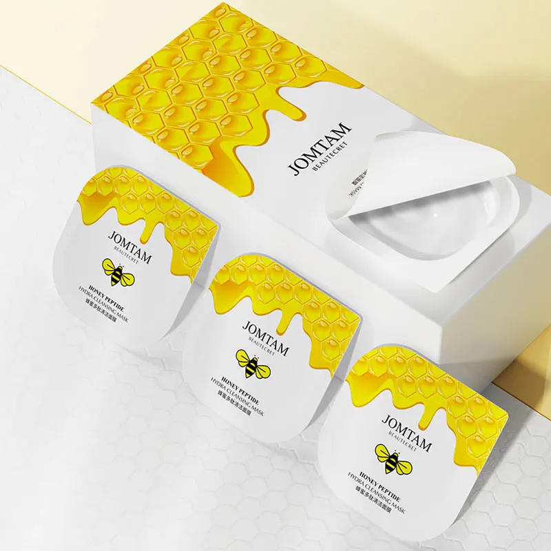 

6pcs/Box Honey Polypeptide Small Pudding Cleansing Mask Moisturizing Refreshing Oil Control Smear Sleeping Mask