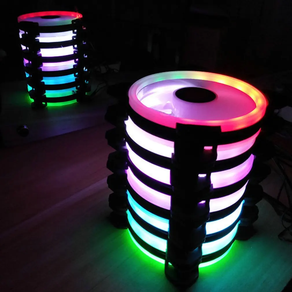 3pcs RGB 120mm 12V Cool Fashion solar eclipse Mute colorful PC Case System Cooling Fan Multiple Modes Hydro Bearing