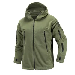 Hunting Hiking US Military Winter Thermal Fleece Tactical Jacket Outdoors Sports Hooded Coat Militar  Outdoor Army Jackets S-2XL