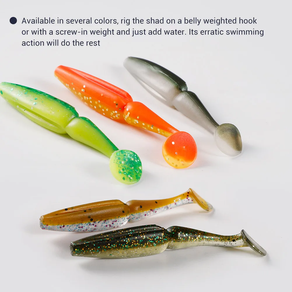 NOEBY Shad 8cm – Señuelo blando wobbler para lubina - imagen 3