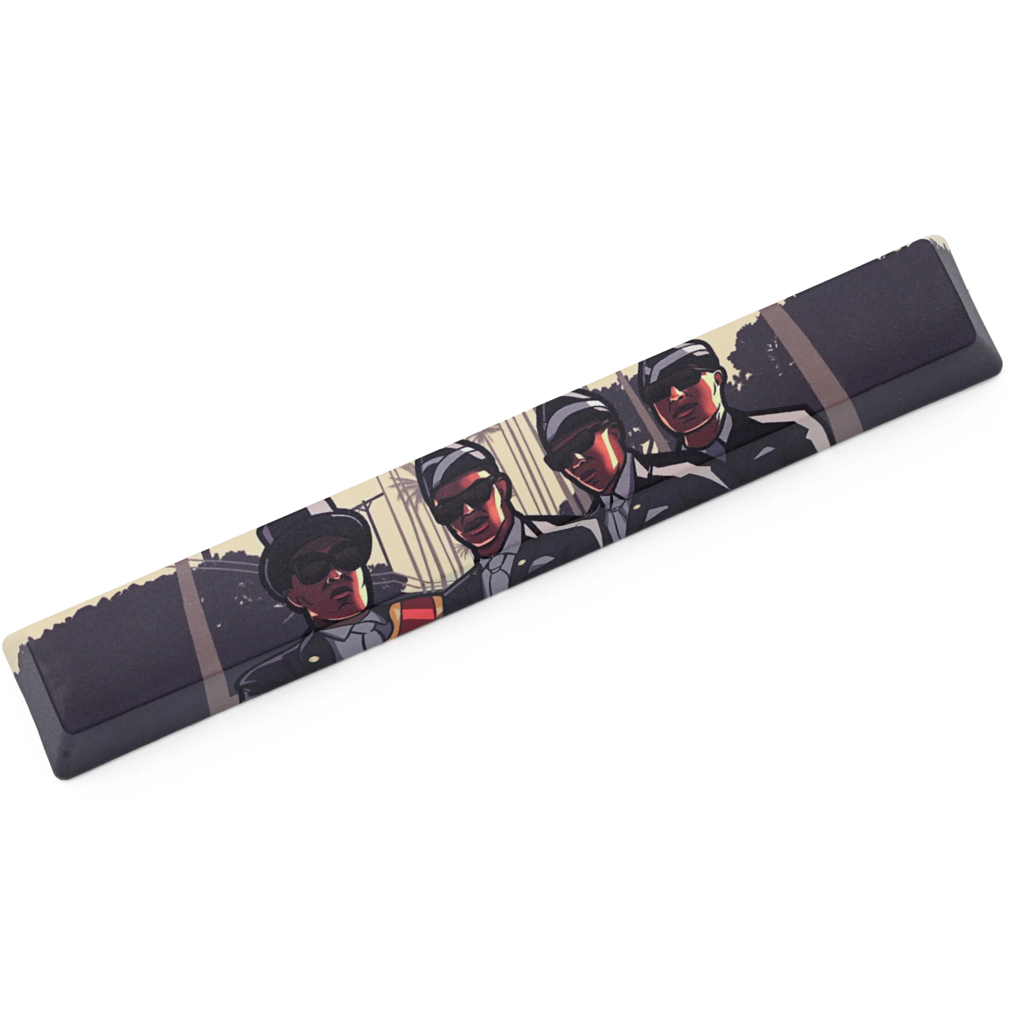 Novidade bolsa de teclas subcamada tintura, barra espaços pbt, teclado mecânico personalizado, caixão de dança, balanceador