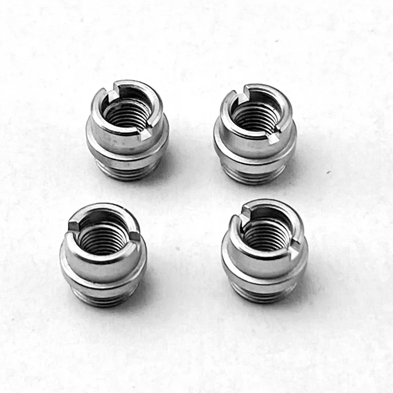 4pcs/Set 416 Stainless Steel 1911 Bushings Screws CNC Machined 1911 Grips Screws Fit All 1911 Models with Standard Thickness