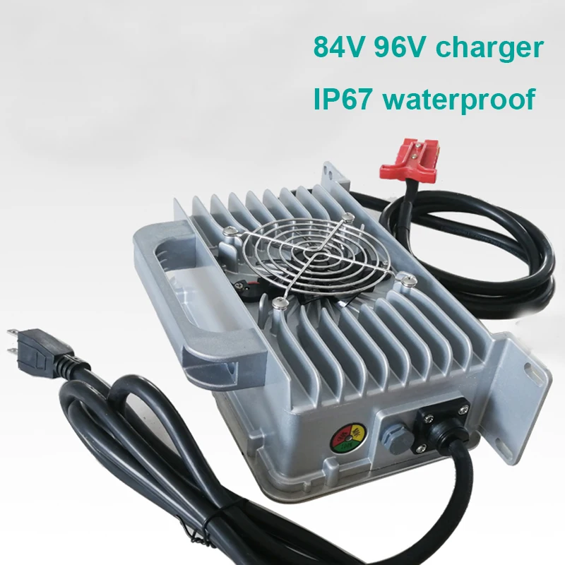 IP67 waterproof 84v 96v 20A 25A charger 84V 126V 102.2v 96.6V 116.8V 92.4v 117.6v 100.8V 26s for lifepo4 lithium ion battery