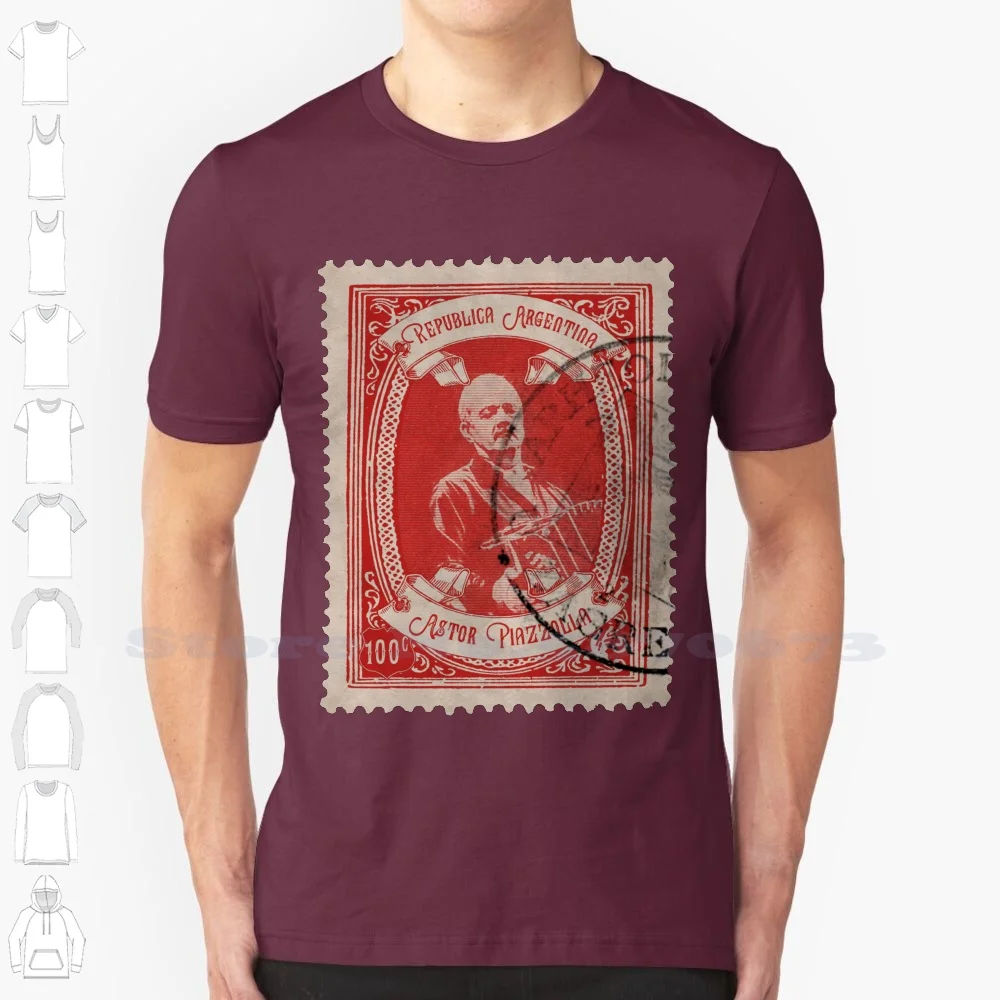 Astor Piazzolla-Camiseta de algodón 100% para mujer, camisa de Tango, Argentina, baile, Romance, amor, pasión, música, París, Buenos Aires, nostálgico, Vintage