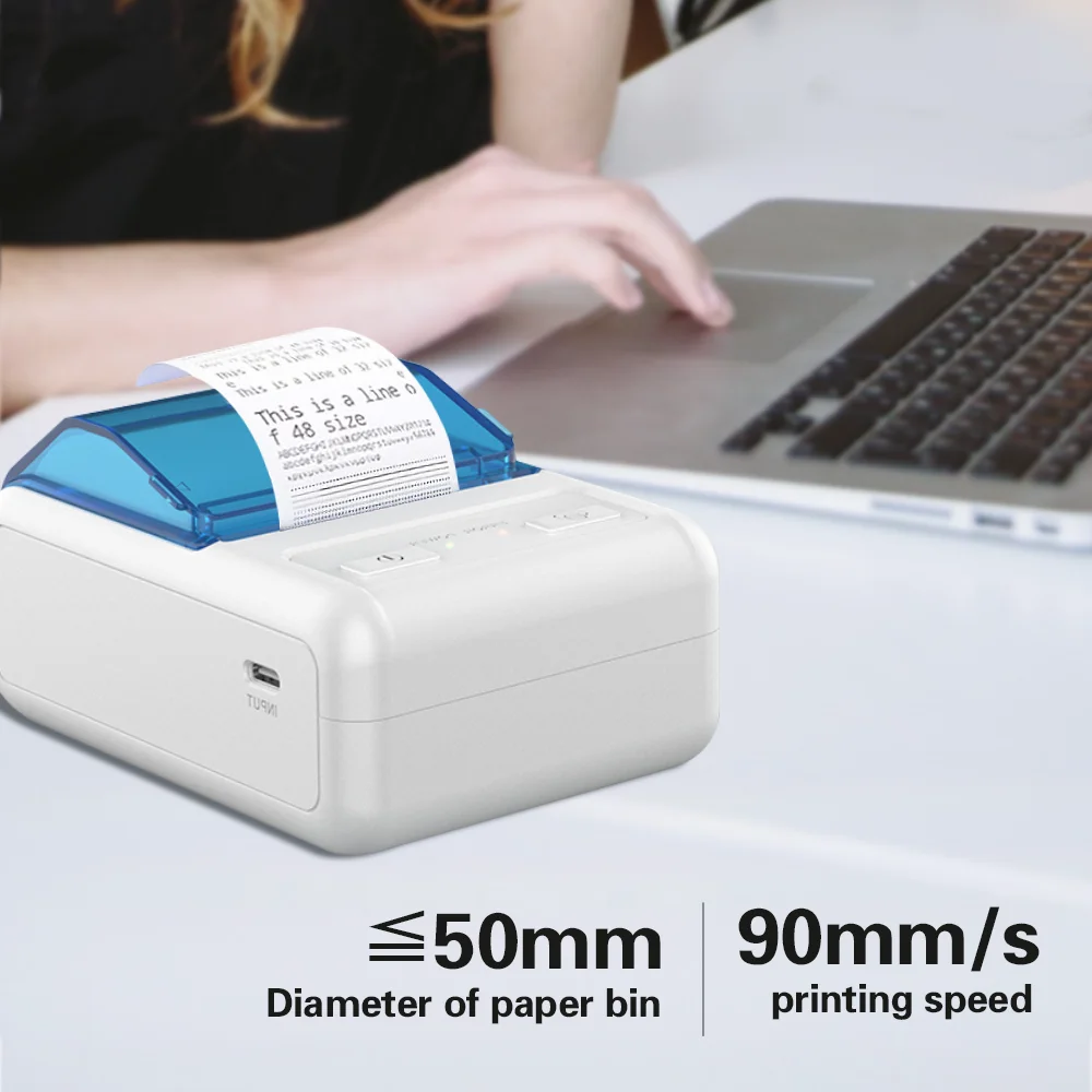 Mini Bluetooth POS PC 58mm*50mm Thermal Printer USB Receipts Printer Pocket Bill Impresorav Bluetooth Thermal Receipt Printer