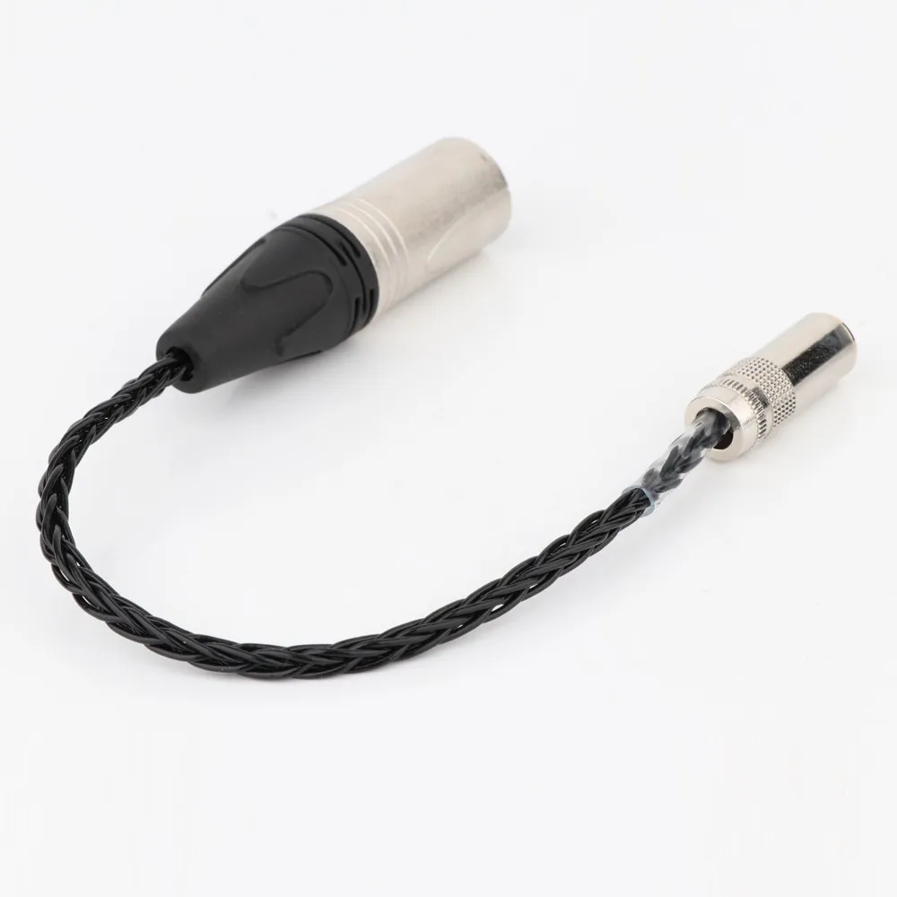 Preffair HiFi 7N OCC Silver 4.4mm Female to 4pin XLR Balanced Male Audio Adapter Cable 4.4 TRRRS TO XLR Connector