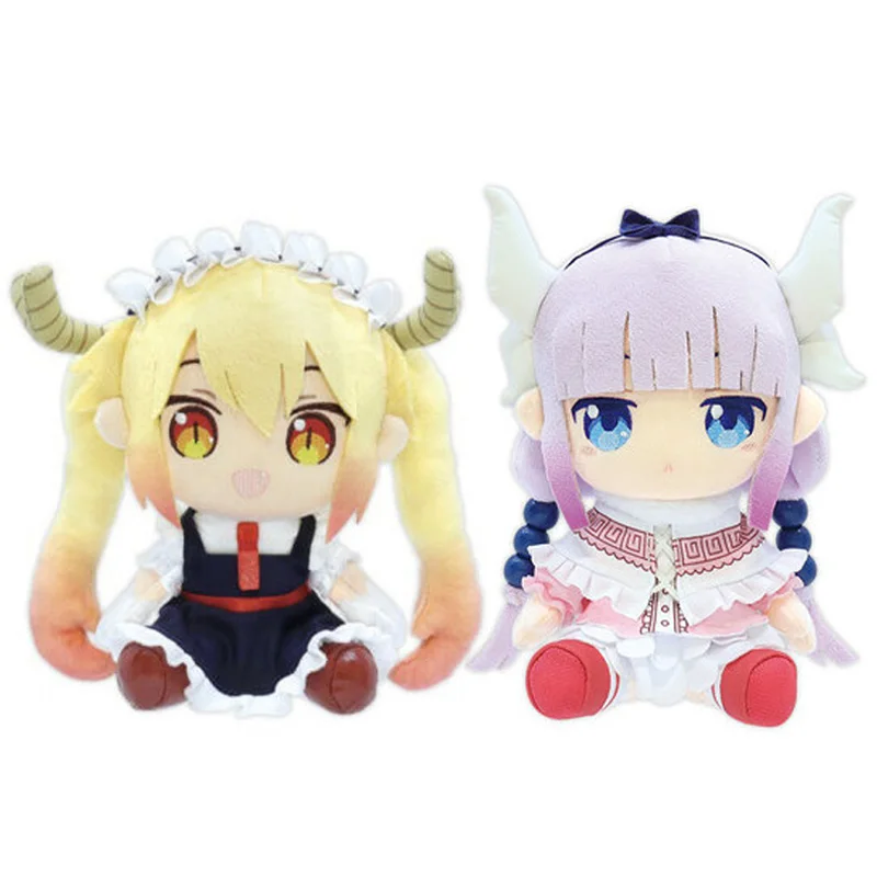 

New Cute Japan Anime Miss Kobayashi Dragon Maid Tohru Kanna Kamui Plush Stuffed Doll Toy 16cm Kids Girls Christmas Gifts