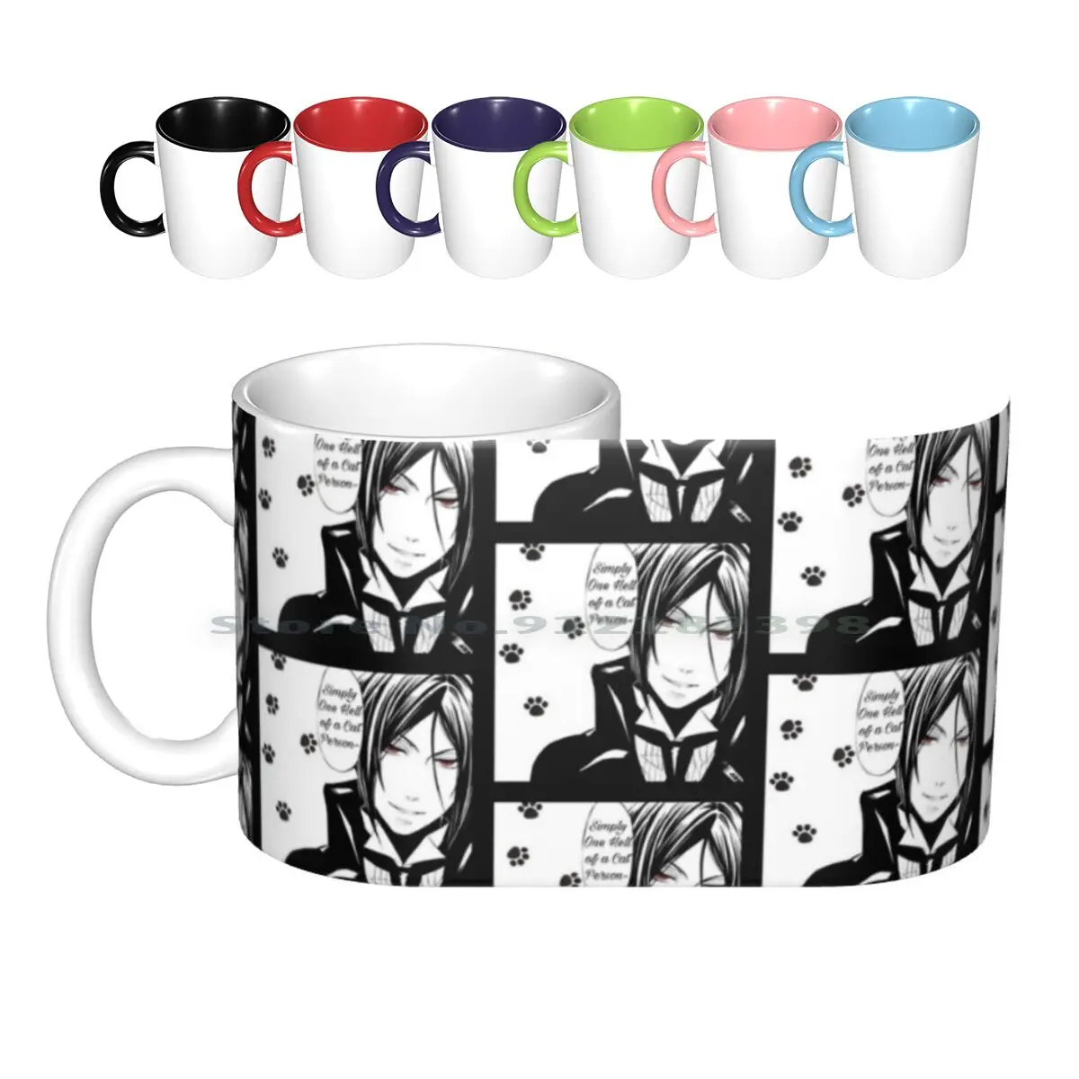 One Hell Of A Cat Person Michaelis-Black Butler Ceramic Mugs Coffee Cups Milk Tea Mug Michaelis Black Butler Black Butler