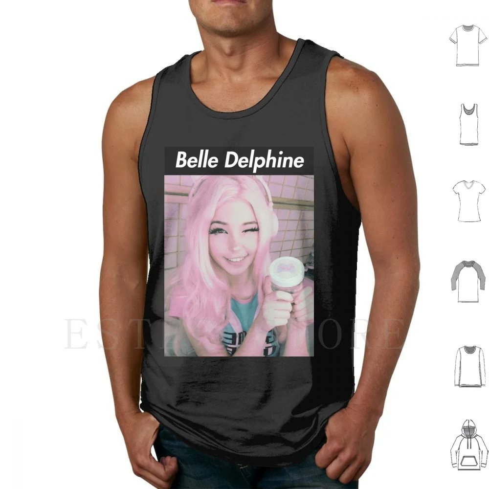 Belle Delphine 2 Tank Tops Vest Cotton Hit Or Miss Hit Miss Belle Delphine Belle Delphine Kawaii Anime Cosplay Girls