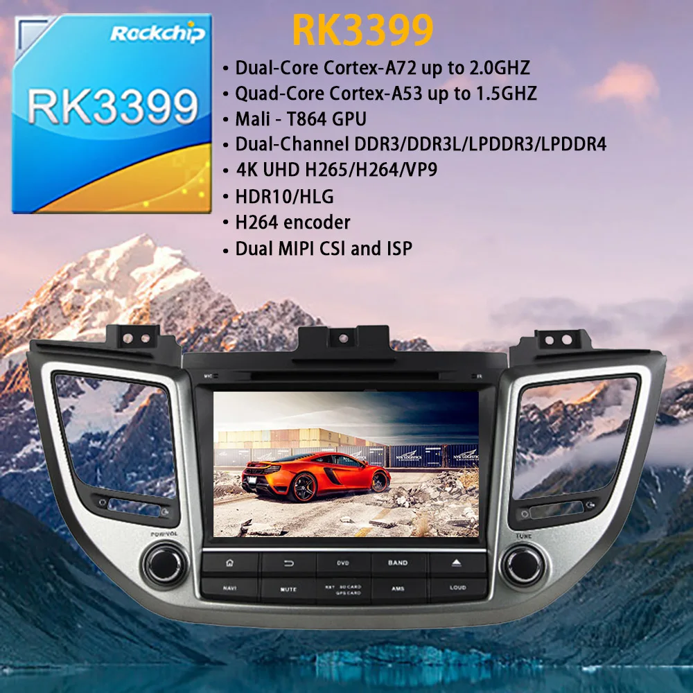 For Hyundai Tucson IX35 2014 2017 - 2018 Android Radio Car Multimedia Player Cassette Recorder Stereo DVD PX6 GPS Navi Head unit