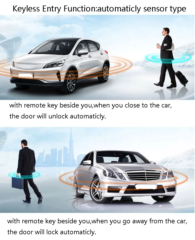 For  C Class W205 Year 2015-2018 Update Engine Remote Starter Stop System Keyless Entry Mobile Phone APP Control