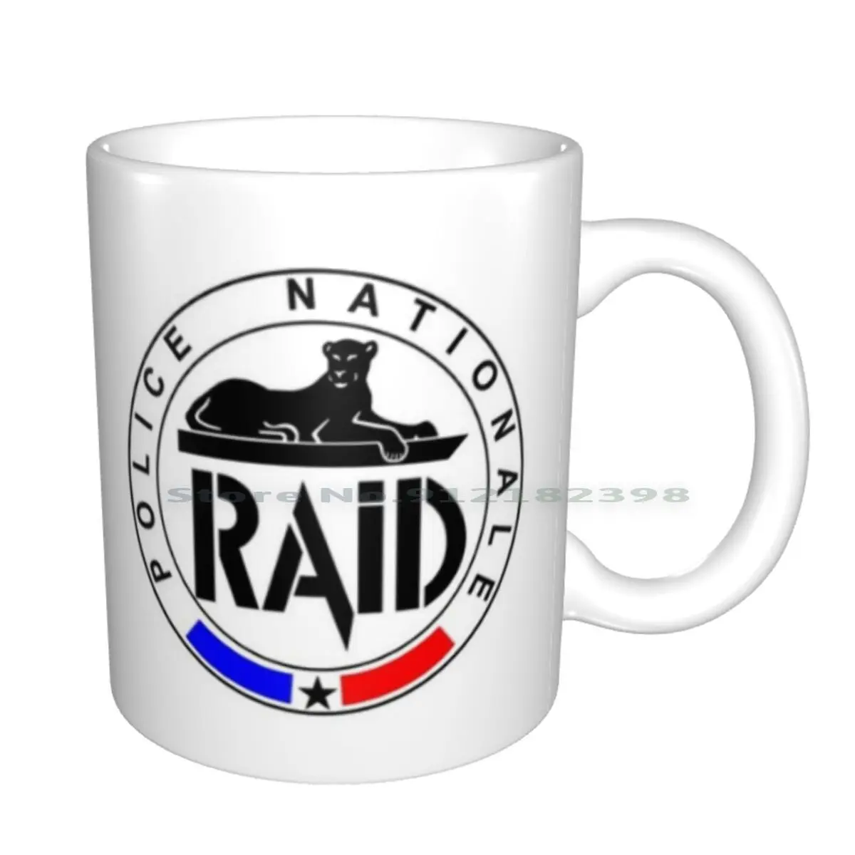 National Police Raid Ceramic Mugs Coffee Cups Milk Tea Mug Police Raid La France Special Forces Bri Fnif Interventions Special