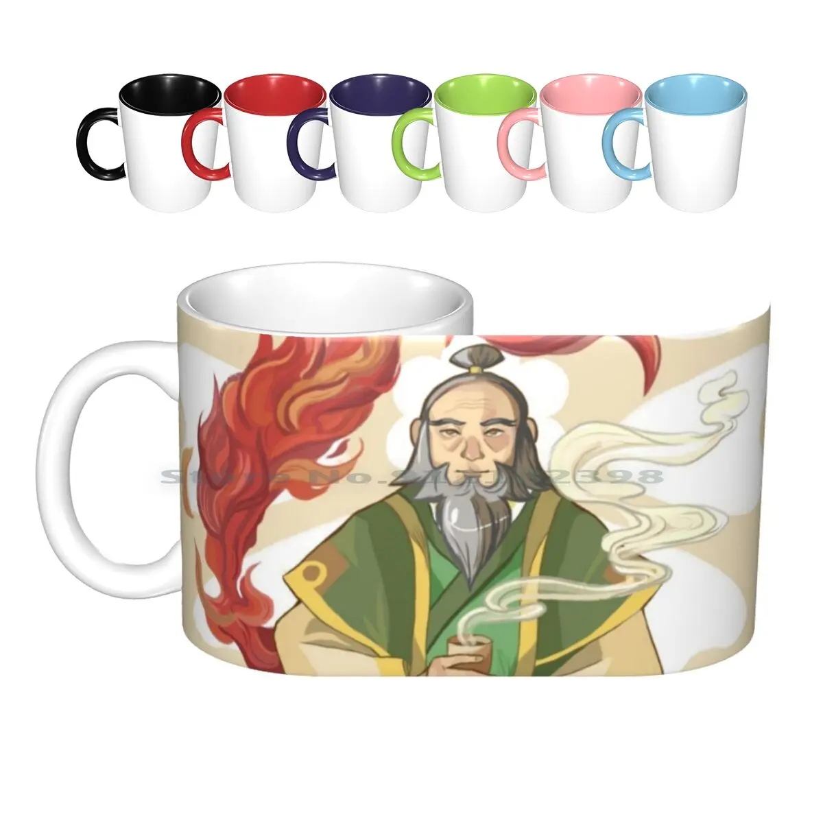 Iroh , Dragon Of The West Ceramic Mugs Coffee Cups Milk Tea Mug Iroh Dragon Of The West The Last Airbender The Last Airbender