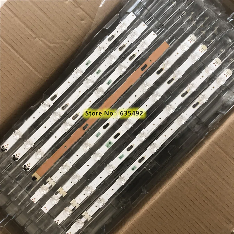 5 مجموعة = 40 قطعة LED قطاع V6DU-430DCA-R2 V6DU-430DCB-R2 BN96-41221A 41220A UE43KU6099 UE43KU7000 UN43KU6000 UN43KU6270 CY-GK043HGAV2