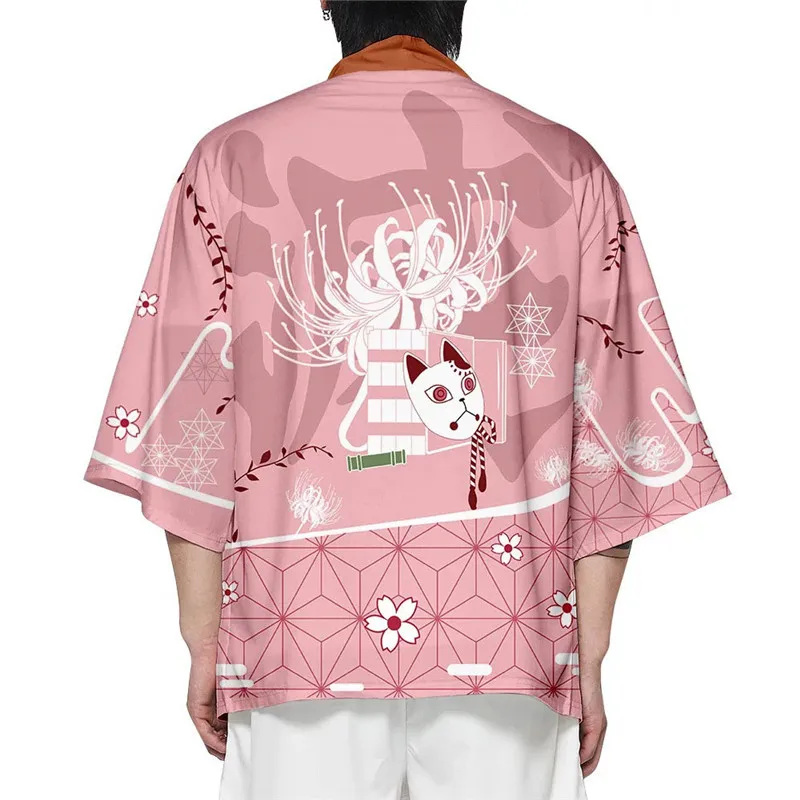 Demon Slayer Rengoku Kyoujurou NEW Kimono Haori Kimetsu no Yaiba Kamado Tanjirou Agatsuma Zenitsu Cardigan Top