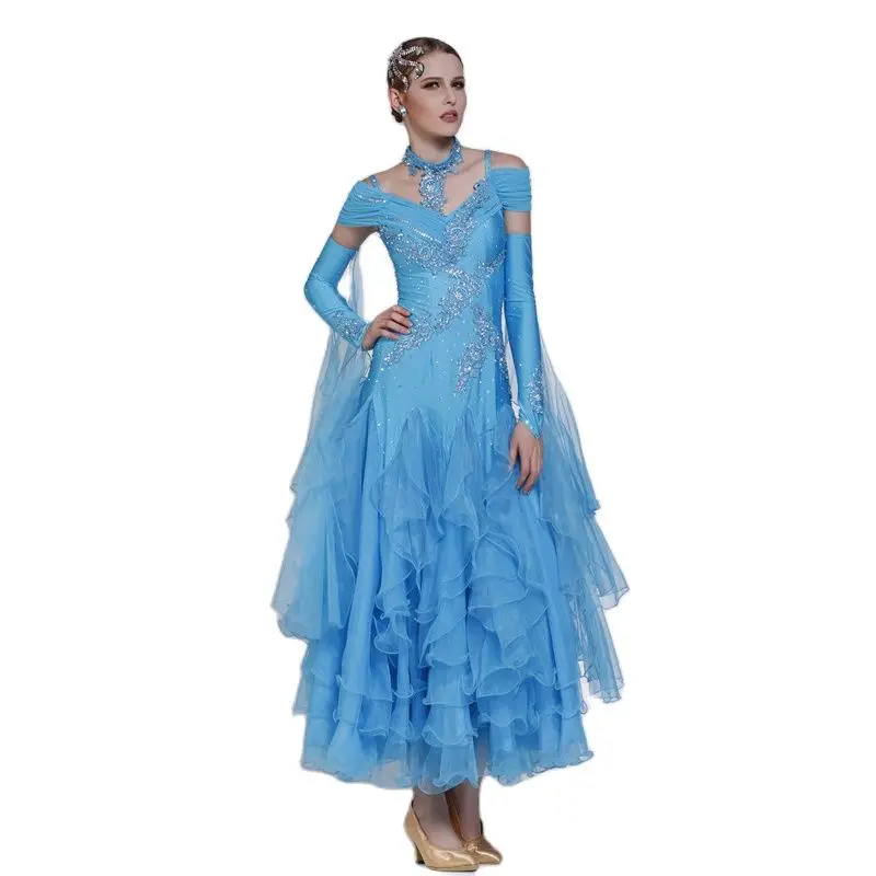 

2019 The wonderful China best stage dance ballroom dress 09HB243