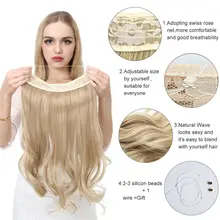 Synthetic No Clip Wave Hair Extensions #6