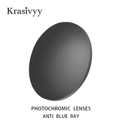 Krasivyy 1.61 Anti Blue Rays Photochromic Lenses CR-39 Resin Prescription Aspheric Glasses Lenses Myopia Sunglasses Lenses