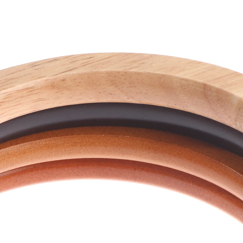 1pc D Round Handcrafted Wooden Handle for Handmade Handbag DIY Tote Purse Frame Making Bag Hanger Bag Strap Tote Bag Accessories