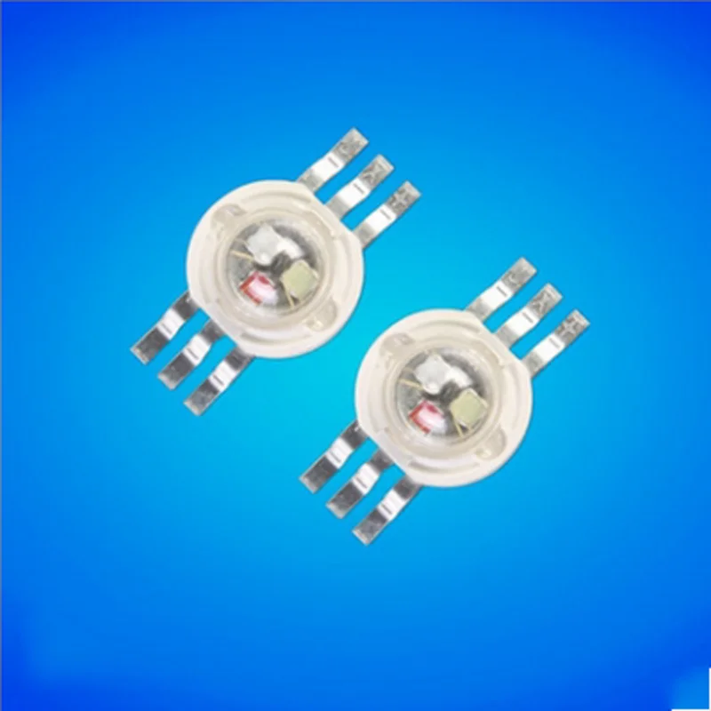 10pcs high-power LED lamp beads 3*1W RGB full-color RGB red green blue 3 colors stage light par lighting source