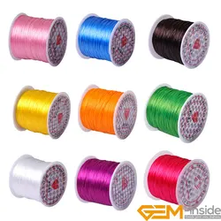 Beading Cord:Pretty Crystal String 60 Yards 0.6x1mm Elastic Stretch Beading Spool Cord Roll 1 PCS  Wholesale