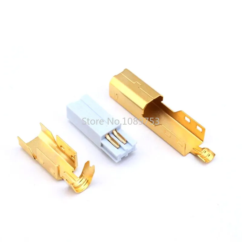 5 Sets Gold Plated USB 2.0 B Type Male THREE-PIECE DIY USB Connector Soldering Printer Tail Charging USB Jack