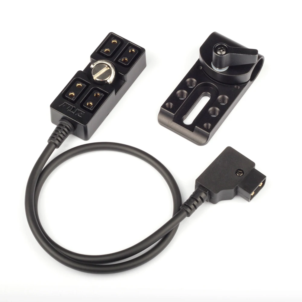 1/4 "สกรู PTAP Power Tap ปลอดภัย D-Tap 4-Port Connector แหล่งจ่ายไฟสาย Fr กล้องไฟสีทอง Mount V-Mount