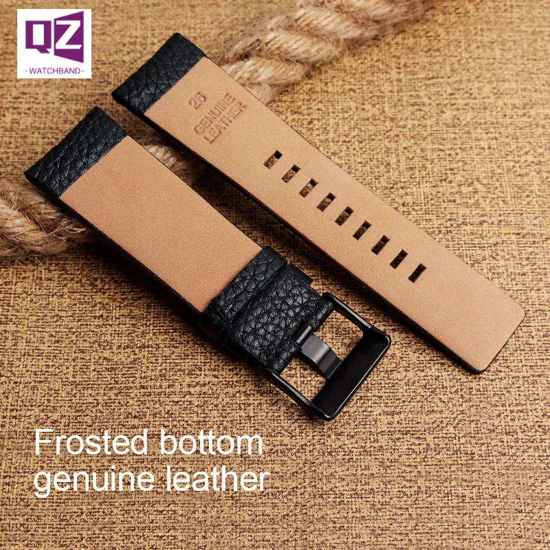 Top Grain Leather watchband for diesel Watch band 22mm24 26 27 28 30mm strap for DZ7312 DZ4281 DZ7214 DZ7333 4283 watch bracelet