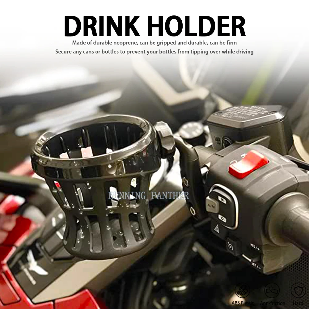 For Honda Gold Wing GL 1800 GL1800 F6B 2018-2021 Motorcycle Passenger Water Bottle Drinking Drink Cup Mesh Basket Holder Bracket