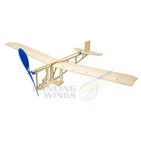 1920s Rubber Powered Glider Airplane Model for Kids Children DIY Wood Toy Plane