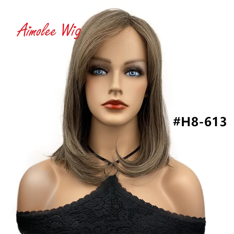 Aimolee Long Natural Wave Bob Hairstyle wigs Synthetic Party Daily Use Wig for White Black Women