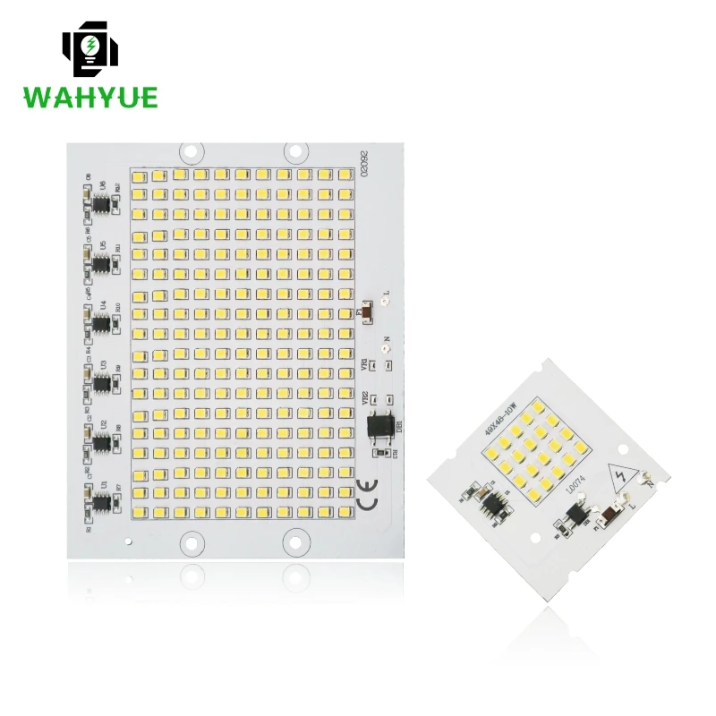 Puce LED 2835SMD pour budgétaire d\'extérieur, 10W, 20W, 30W, 50W, 100W, perles lumineuses, AC 220V-240V, lampe, bricolage