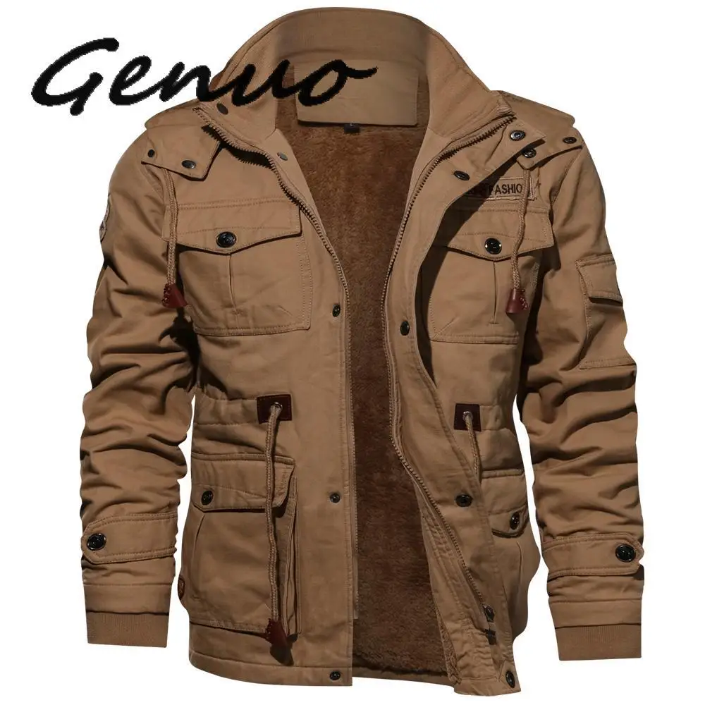 

Genuo New Fashion Gothic Men's Jacket Long Sleeve 2020 Stand Collar Slim Shirt Casual Gothic Black Goth Men Jacket