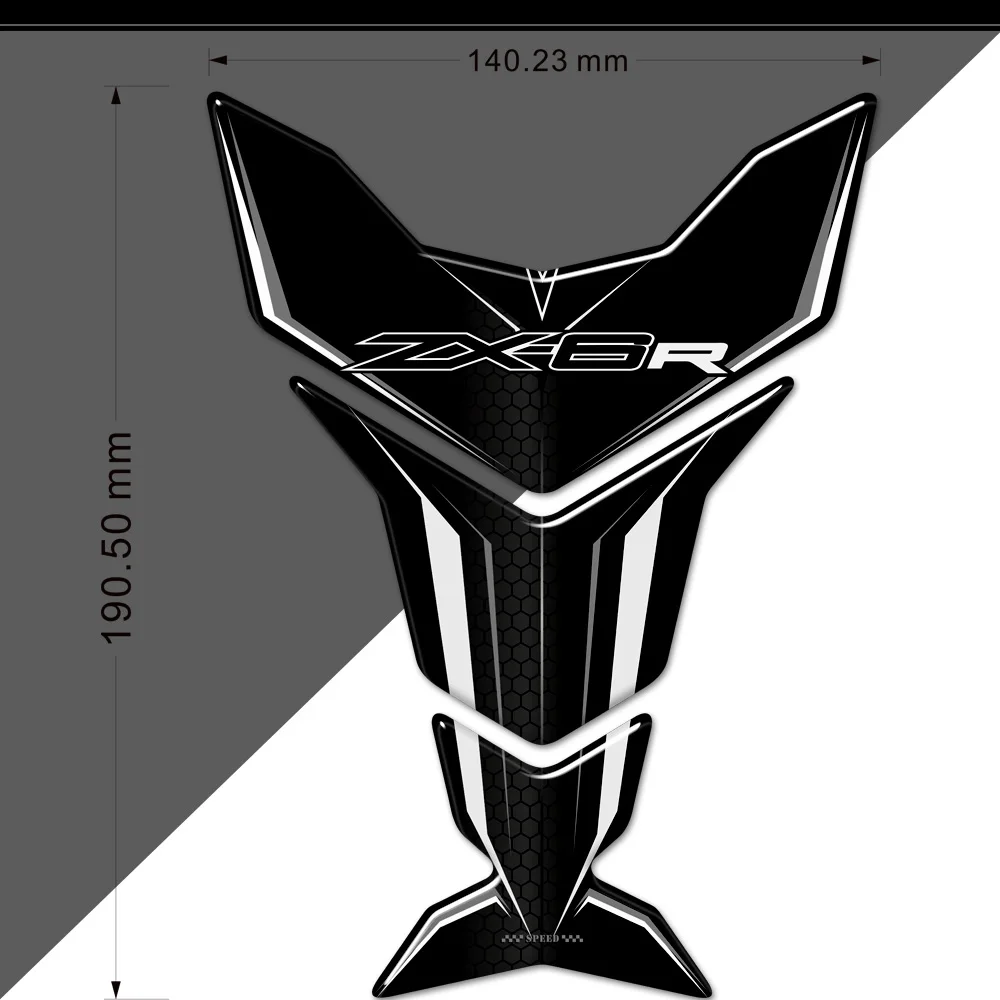 Motorcycle For Kawasaki Ninja ZX-6R ZX6R ZX 6R TankPads Protector Stickers Tank Pad Decal Emblem Badge Logo 2015-2025