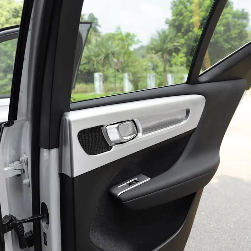 Vtear Car Inner Door Bowl Cover Interior Door Switch Handle Trim Frame Strip Interior Details Styling Accessories For Volvo XC40