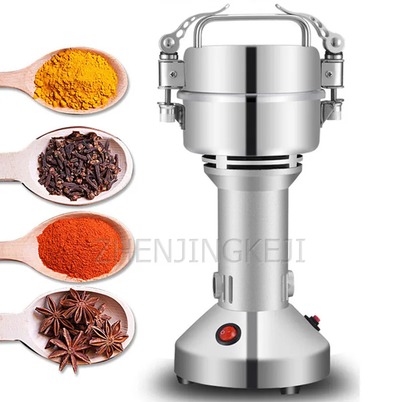 

Grinder 400g Household Stainless Steel With Overload Protection Multifunctional Crusher Chinese Herbal Medicine Powder Machine