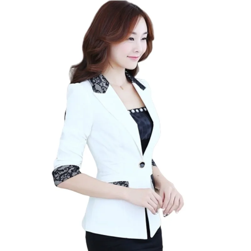 Black Women Blazer 2024 New Formal Blazers Lady Office Work Suit Pockets Jackets Coat Slim Yellow Women Blazer Femme Jackets