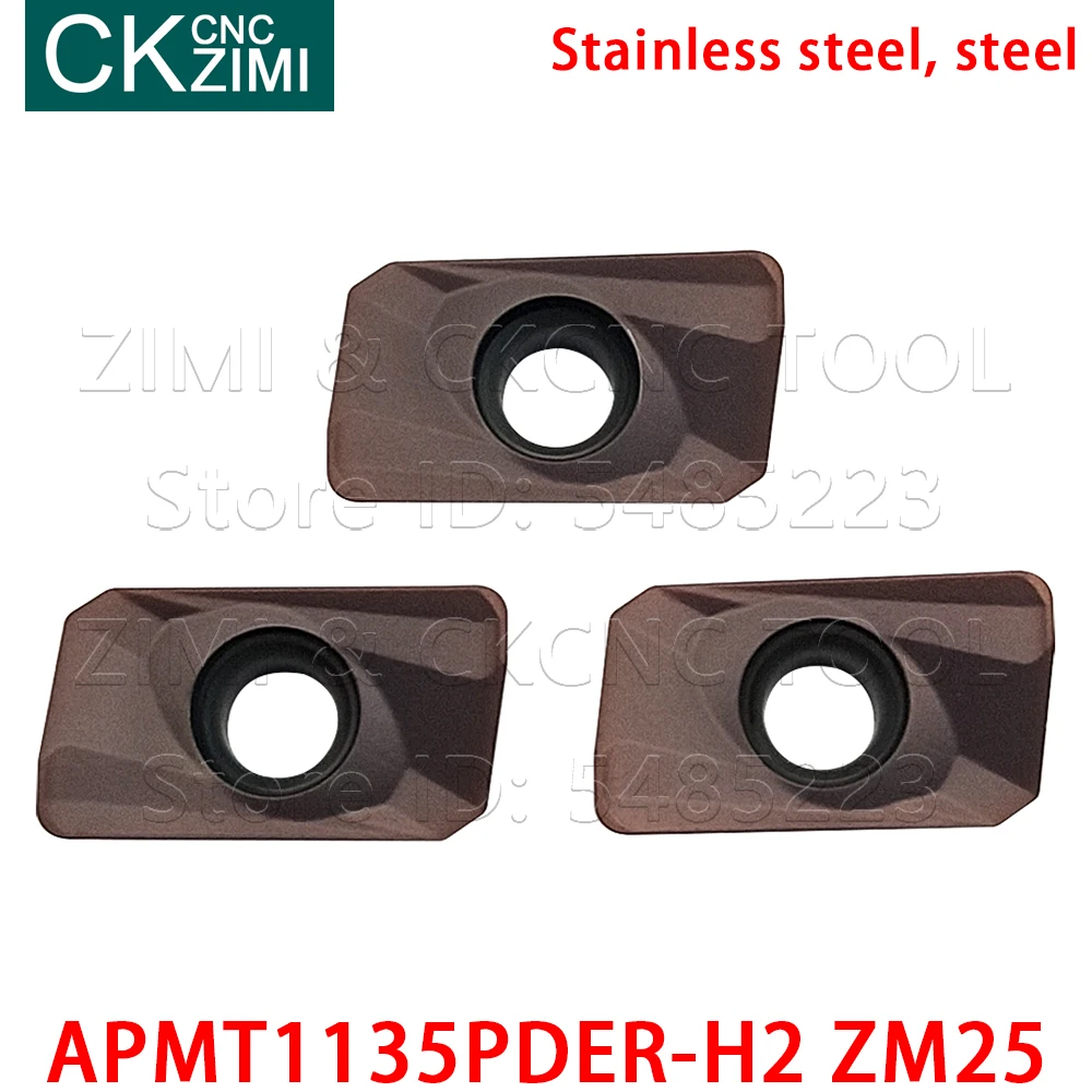 Fresadora de carboneto com ombro quadrado, ferramenta de torno para corte cnc com ponta quadrada de alta qualidade familiar, apmt 1135 pder