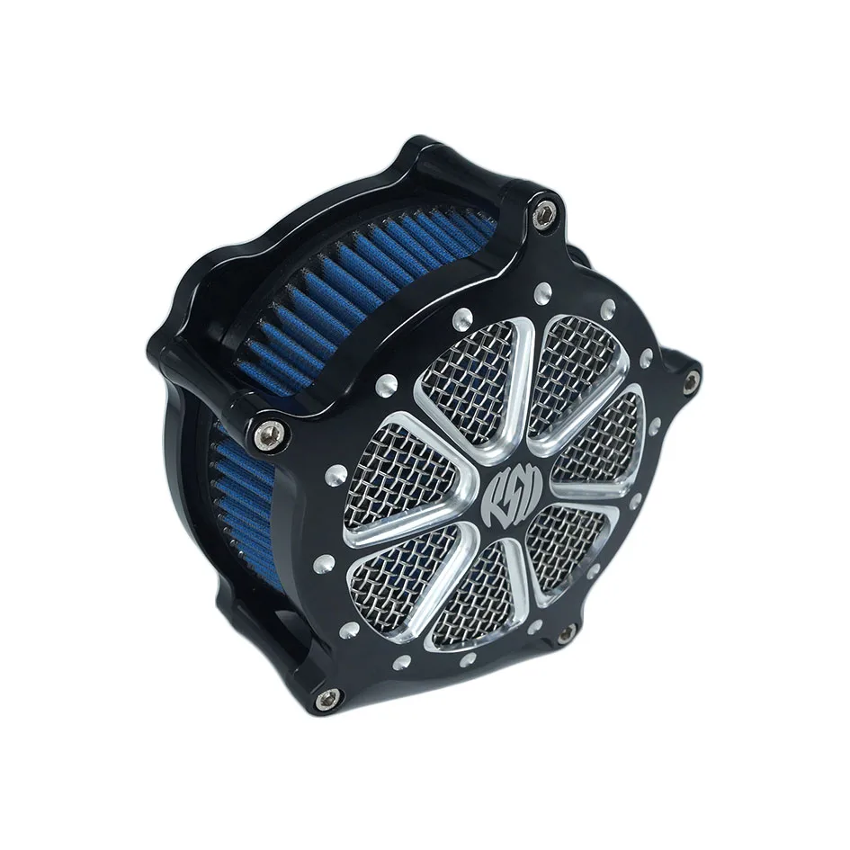 RSD Intake Air Cleaner Filter Speed 7 Venturi For Harley Sportster Milwaukee Eight EVO Twin Cam W Cable Throttle by Wire