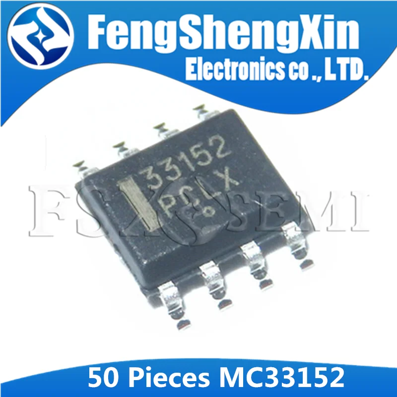 50Pcs MC33152DR2G  MC33152 33152 SOP-8 High Speed Dual MOSFET Drivers  IC