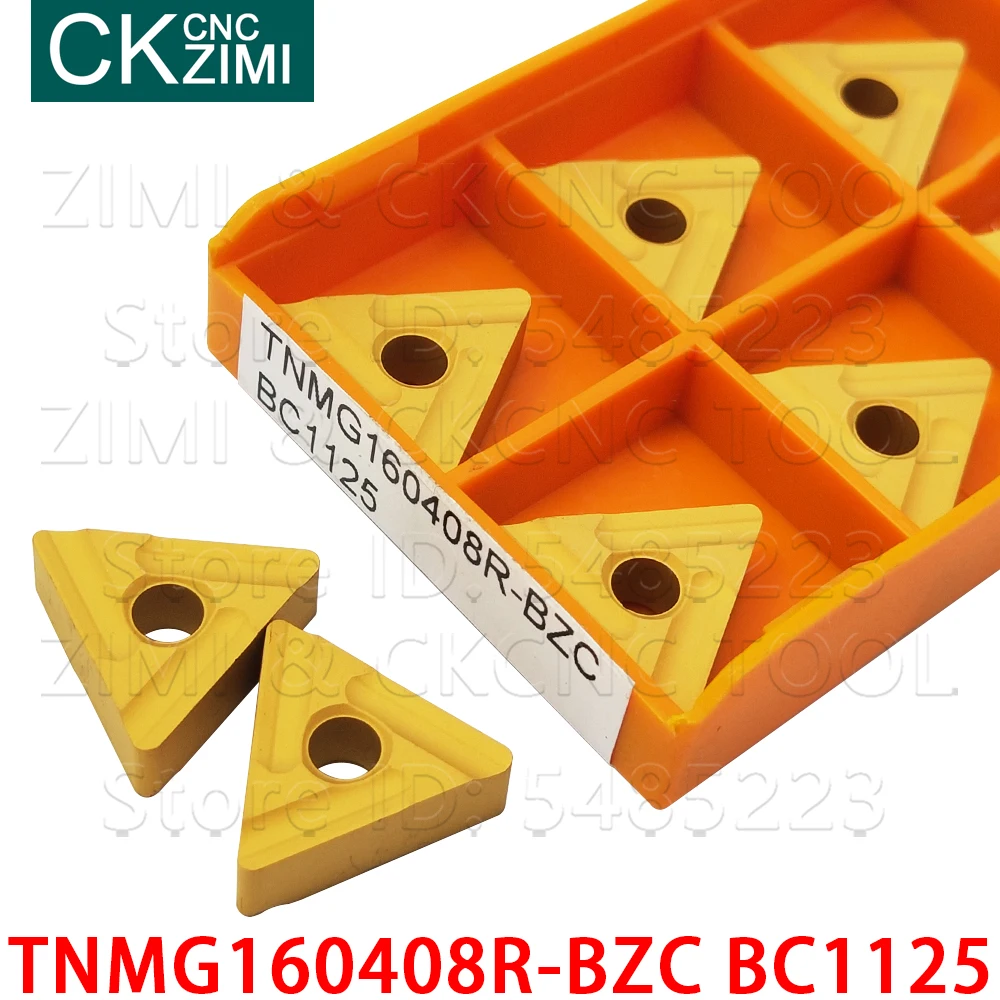 TNMG160408R-BZC BC1125 TNMG 160408 R твердосплавные сверлильные вставки токарные вставки инструменты Токарный станок с ЧПУ Режущий инструмент TNMG для стали
