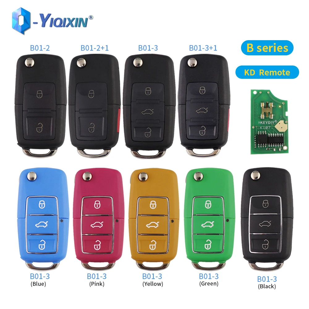 YIQIXIN 5 X KEYDIY KD Remote LUXURY Multicolor For KD300 KD900 KD-X2 MINI Key Programmer Universal B Series Smart Control For VW