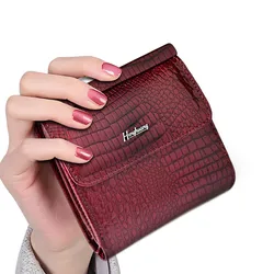 HH Genuine Leather Women's Wallet Mini Wallets Women Short Clutch Luxury Female Purse Card Holder Lady's Coin Purses